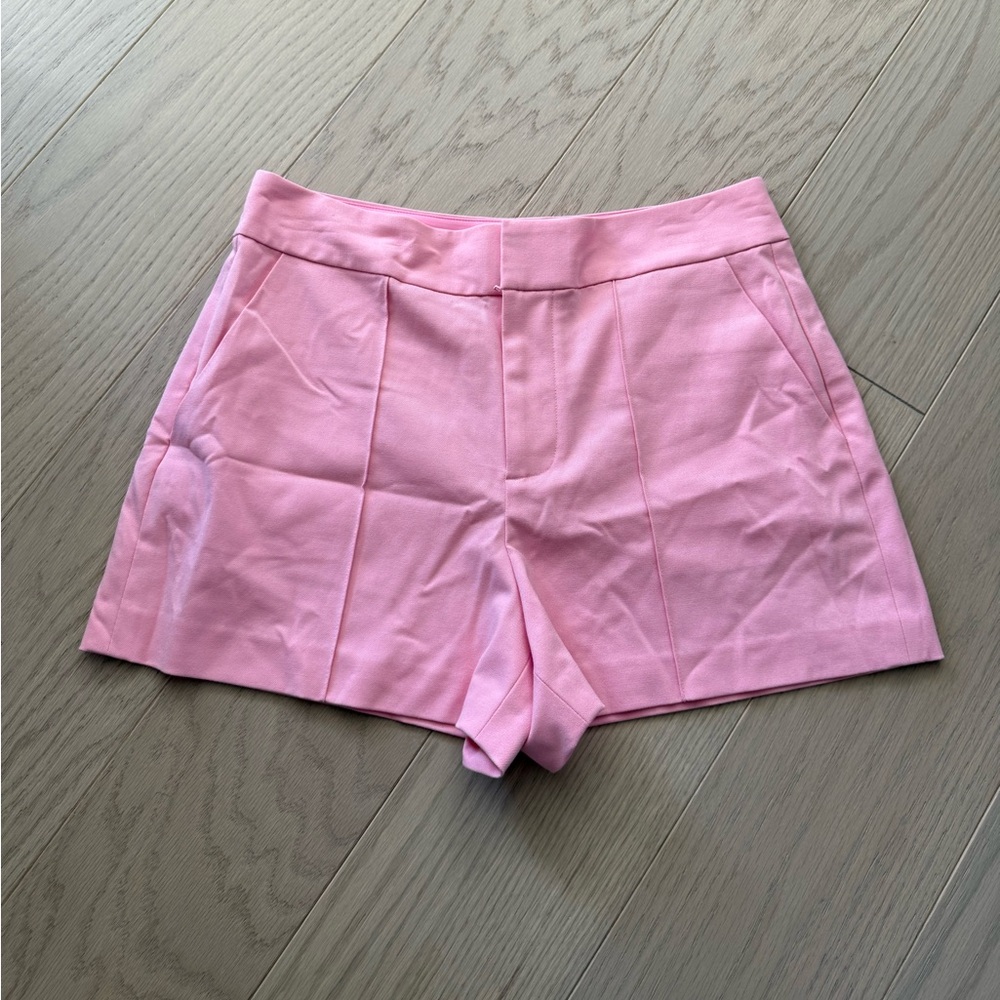 Alice + Olivia Dylan High Waist Pintuck Shorts - Picture 2 of 4
